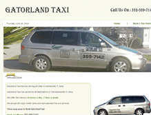 Tablet Screenshot of gatorlandtaxi.com